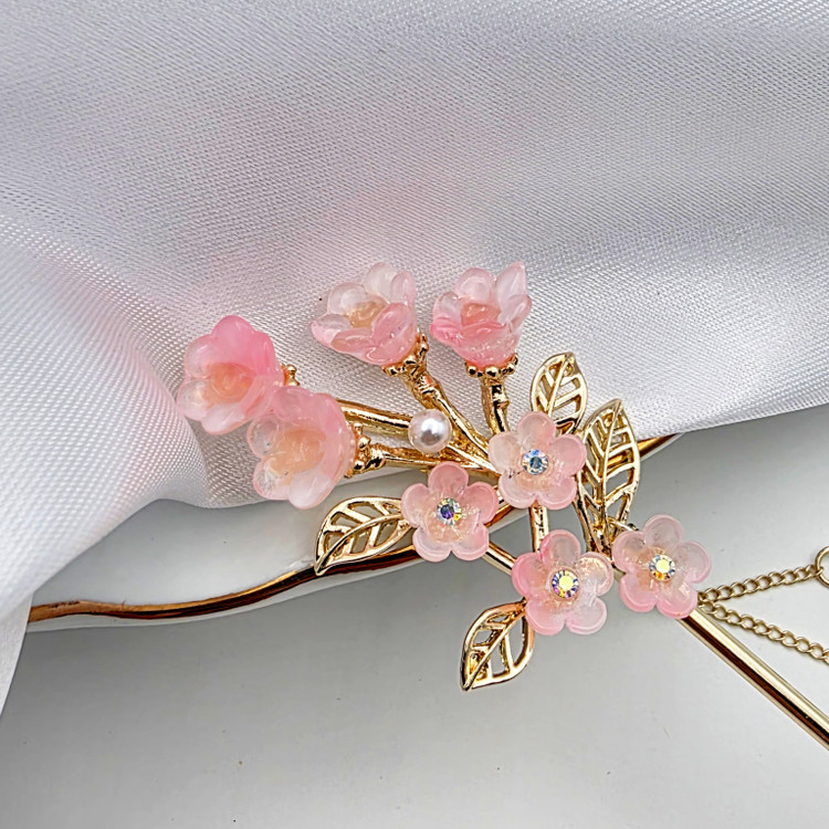 کانزاشی مو گل آویز دار مجلسی زنانه دخترانه